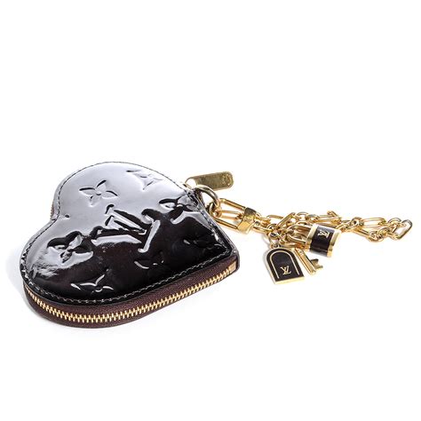 louis vuitton black heart coin purse